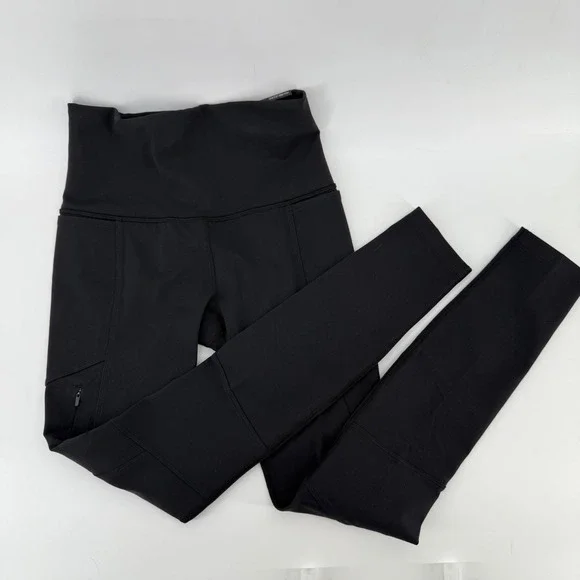 Calla Collection Black High Rise Full Length Fitted Leggings Size XS - Picture 2 of 8